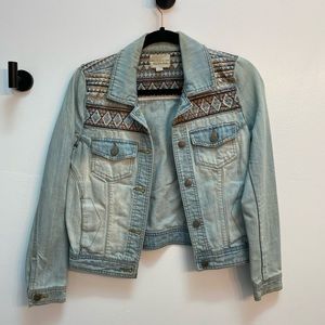 Embroidered Denim jacket